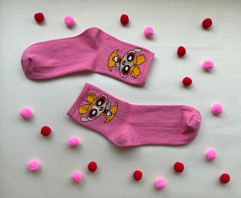 Powerpuff Girls Themed Sock Pack Perfect Gift Colorful Etsy