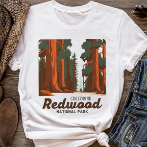 Redwood National Park Shirt, California Shirt, National Park Shirt, Unisex jersey, Outdoor T-shirt, Camping Shirt, National Park Gift