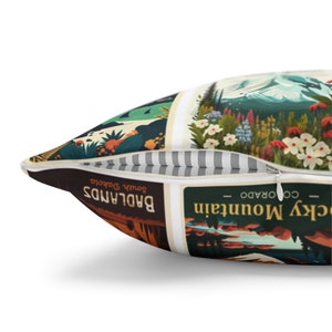 63 National Parks Square Pillow Case, RV Accessories for inside, Camping Pillow, RV Gift, Gift for Traveler, Nature lover Gift, Outdoor Gift image 8