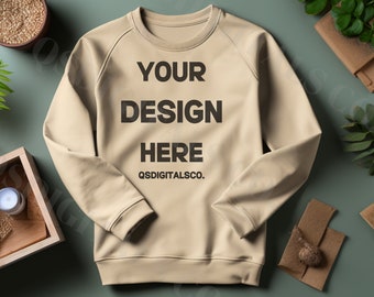 Fall Gildan 18000 Sweatshirt Mockup | Flat Lay Mockup, 18000 Gildan Sweatshirt Mock Up, Gildan Crewneck, Fall Mockup, G180 Pullover Mock up