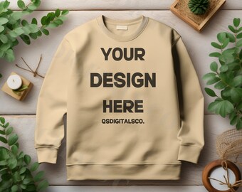 Fall Gildan 18000 Sweatshirt Mockup | Flat Lay Mockup, 18000 Gildan Sweatshirt Mock Up, Gildan Crewneck, Fall Mockup, G180 Pullover Mock up