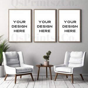 3 Frames mockup, Wall Art mock up, Interior mockup, Photo Frame, Frame Mockup, Mockup Frame, Boho Mockup, Wood Frame Mockup, Poster Mockup