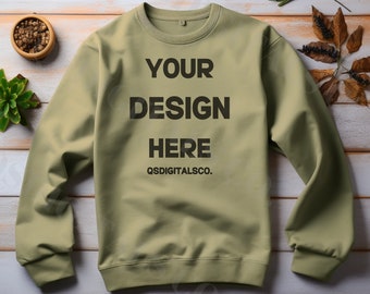 Fall Gildan 18000 Sweatshirt Mockup | Flat Lay Mockup, 18000 Gildan Sweatshirt Mock Up, Gildan Crewneck, Fall Mockup, G180 Pullover Mock up