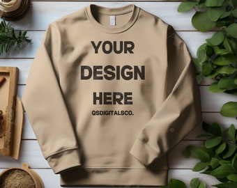 Fall Gildan 18000 Sweatshirt Mockup | Flat Lay Mockup, 18000 Gildan Sweatshirt Mock Up, Gildan Crewneck, Fall Mockup, G180 Pullover Mock up