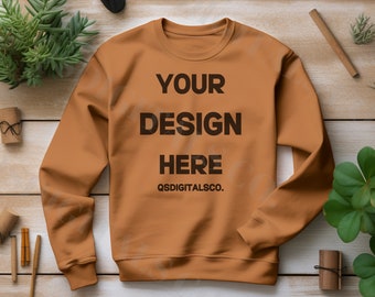 Fall Gildan 18000 Sweatshirt Mockup | Flat Lay Mockup, 18000 Gildan Sweatshirt Mock Up, Gildan Crewneck, Fall Mockup, G180 Pullover Mock up