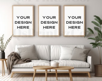 3 Frames mockup, Wall Art mock up, Interior mockup, Photo Frame, Frame Mockup, Mockup Frame, Boho Mockup, Wood Frame Mockup, Poster Mockup