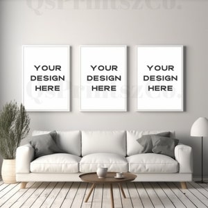3 Frames mockup, Wall Art mock up, Interior mockup, Photo Frame, Frame Mockup, Mockup Frame, Boho Mockup, Wood Frame Mockup, Poster Mockup