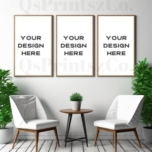 3 Frames mockup, Wall Art mock up, Interior mockup, Photo Frame, Frame Mockup, Mockup Frame, Boho Mockup, Wood Frame Mockup, Poster Mockup