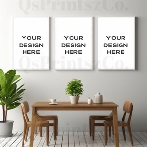 3 Frames mockup, Wall Art mock up, Interior mockup, Photo Frame, Frame Mockup, Mockup Frame, Boho Mockup, Wood Frame Mockup, Poster Mockup