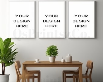 3 Frames mockup, Wall Art mock up, Interior mockup, Photo Frame, Frame Mockup, Mockup Frame, Boho Mockup, Wood Frame Mockup, Poster Mockup