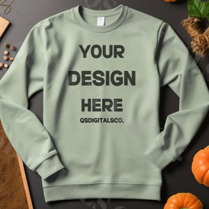 Halloween Gildan 18000 Sweatshirt Mockup | Flat Lay Mockup, 18000 Gildan Sweatshirt Mock Up, Fall Gildan Crewneck, G180 Pullover Mock up