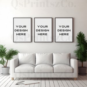 3 Frames mockup, Wall Art mock up, Interior mockup, Photo Frame, Frame Mockup, Mockup Frame, Boho Mockup, Wood Frame Mockup, Poster Mockup