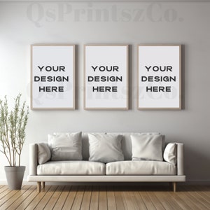 3 Frames mockup, Wall Art mock up, Interior mockup, Photo Frame, Frame Mockup, Mockup Frame, Boho Mockup, Wood Frame Mockup, Poster Mockup