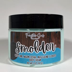 Smolder Mens Body Cream Handmade
