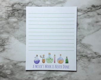 Halloween Witch's Brew Notepad
