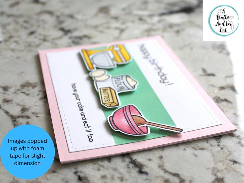 Baking Happy Birthday Card Handmade Birthday Card Happy Birthday Card