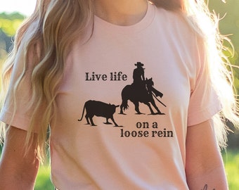 Cowgirl Cutting Horse / Cutting Horse Shirt / Cow Horse Shirt / AQHA Shirt / NCHA Shirt / Cow Cutting Shirt / Reining Horse Shirt