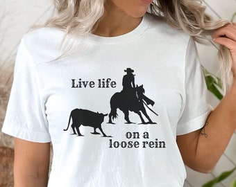 Cowgirl Cutting Horse / Cutting Horse Shirt / Cow Horse Shirt / AQHA Shirt / NCHA Shirt / Cow Cutting Shirt / Reining Horse Shirt