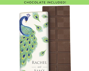 Peacock - Belgian Candy Bar 2 oz. Chocolate Bar + Custom wrapper Incl. Min. Order 12 Units