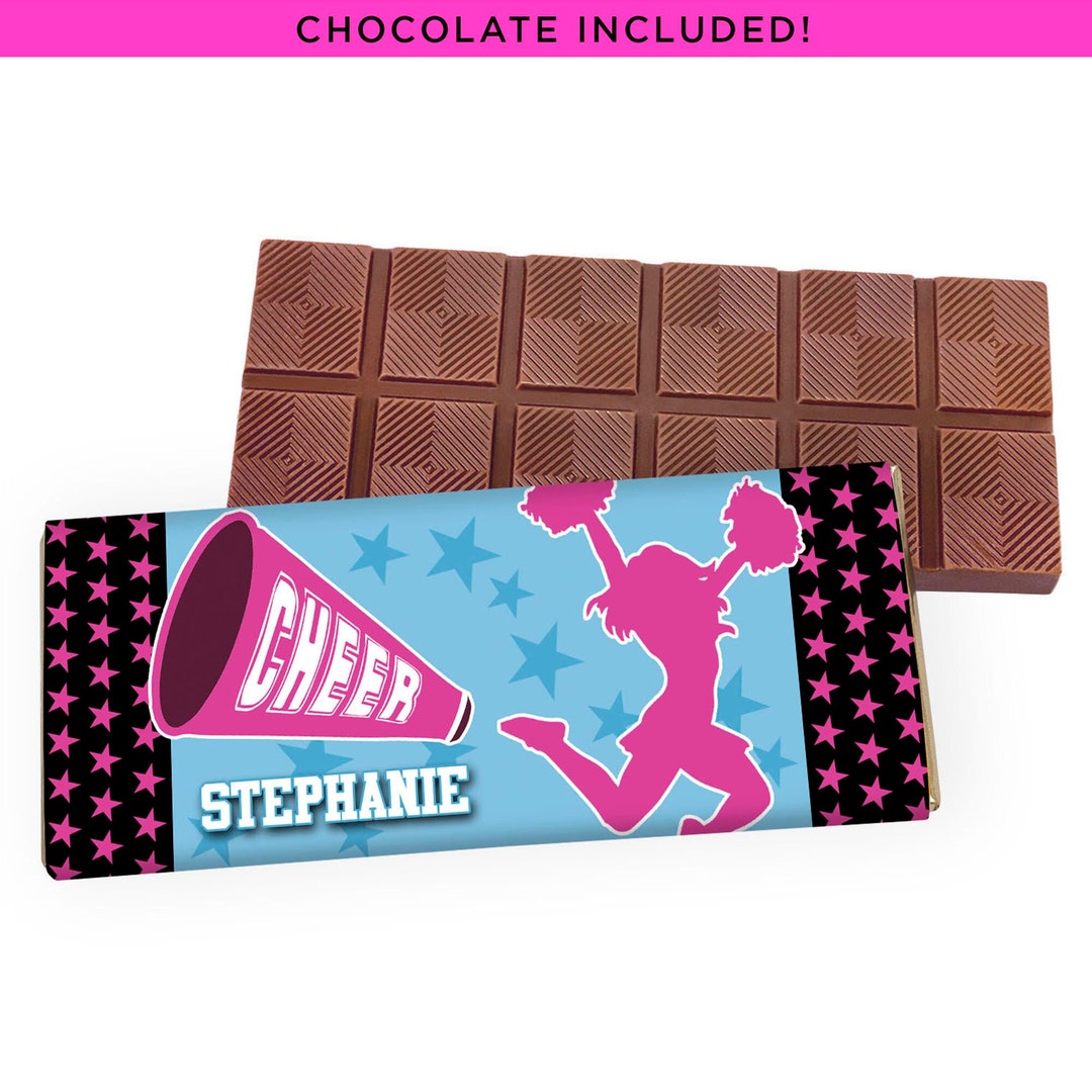 Cheer Belgian Candy Bar 2 Oz. Chocolate Bar Custom Wrapper Incl. Min. Order 12 Units Etsy