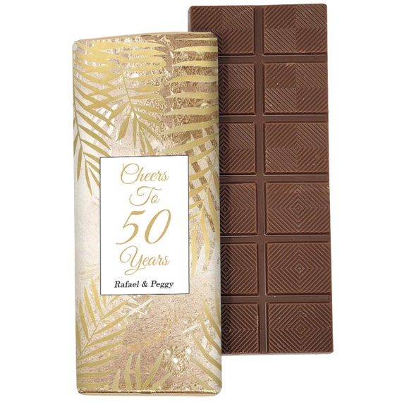 Gold Palms Belgian Candy Bar 2 Oz. Chocolate Bar Custom Etsy