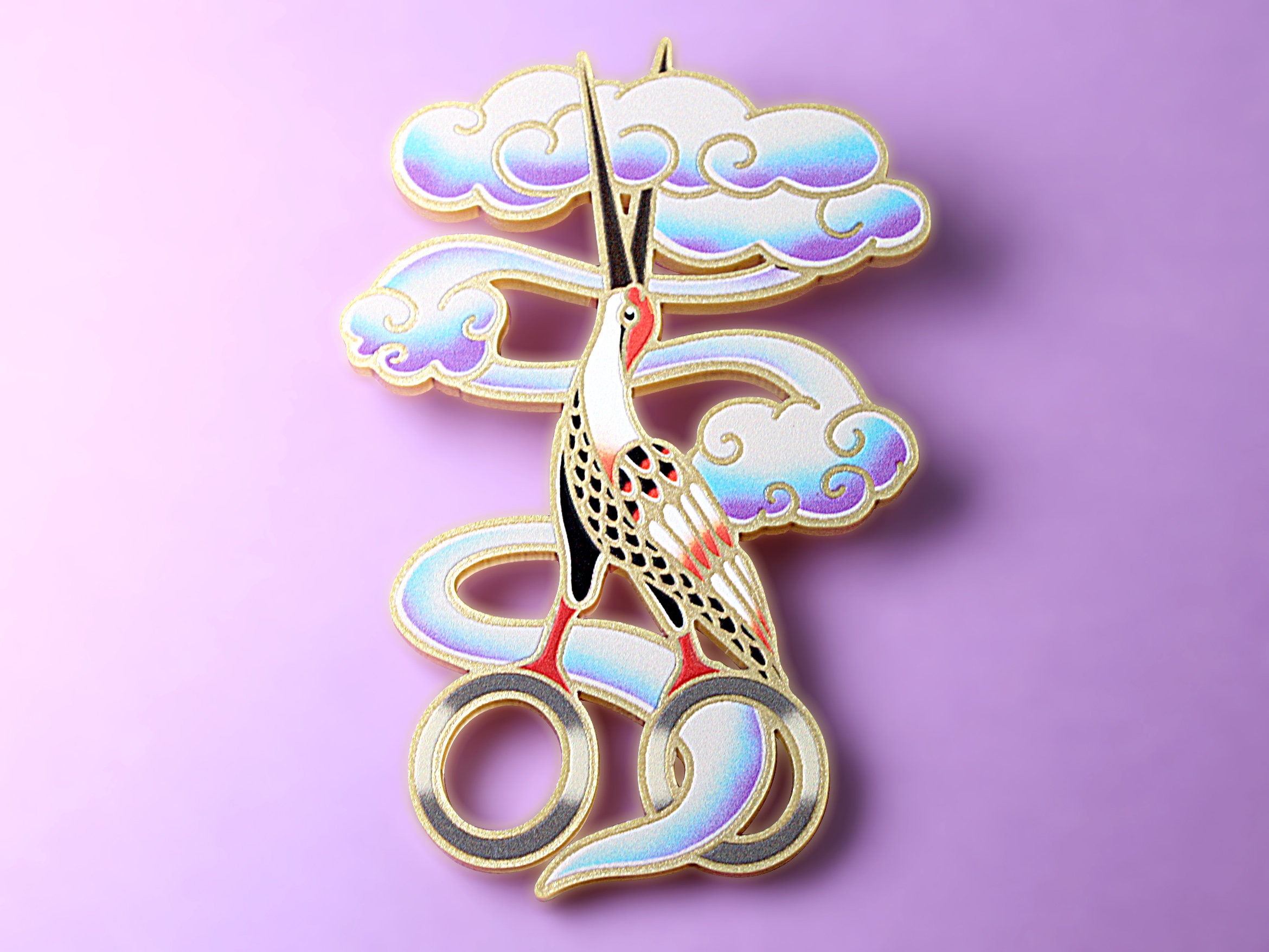 Broche Pince Ciseaux De Couturière Dorée - Bijou Vintage Plaqué Or Occasion Très Bon état