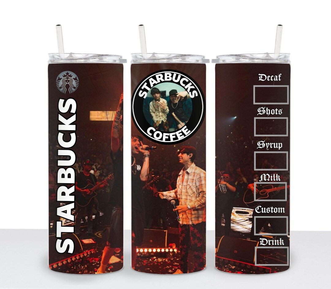 Peso Pluma X Natanael Cano Starbucks Tumbler Wrap Sublimation Etsy