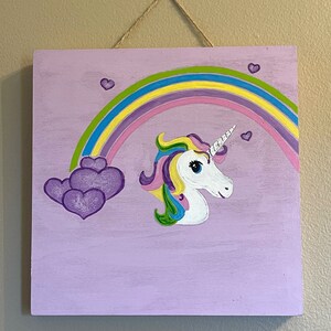 Unicorn Child Personalized Door Wall Sign