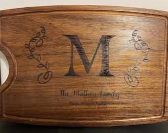 Personalized Walnut Cutting Board