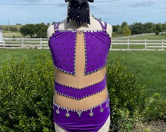 Purple Jazz Costume w Cutouts
