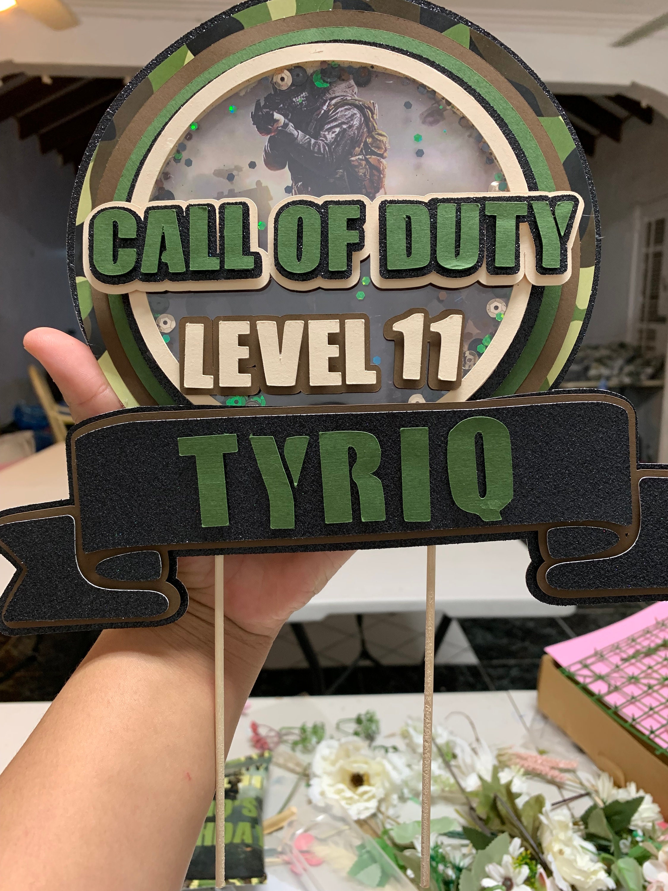 Call of Duty Cake Topper Etsy