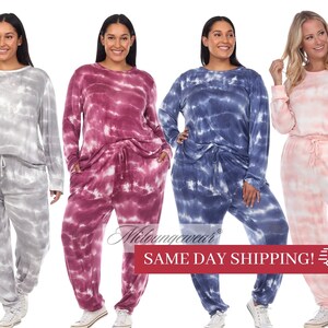Tie dye plus size loungewear best sale
