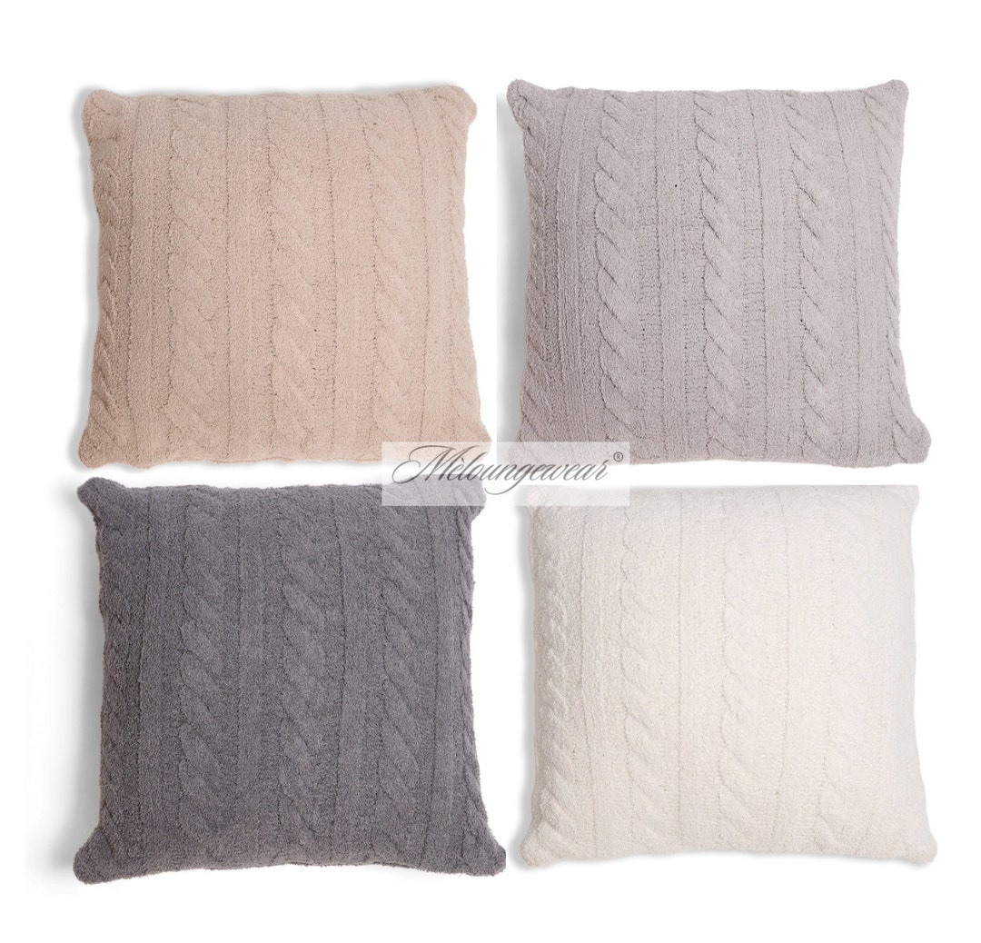Braided Cable Knit Pillow Cover 18/20 Cable Knit Etsy