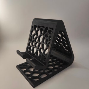 Universal Phone stand, Voronoi style, Samsung smartphone charging station, iPhone stand, holder, Docking station, 3D printed