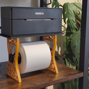 Thermal Label Printer Stand, Label Roll Holder, Compact Design, stand for Munbyn printer, office organiser, shipping label holder