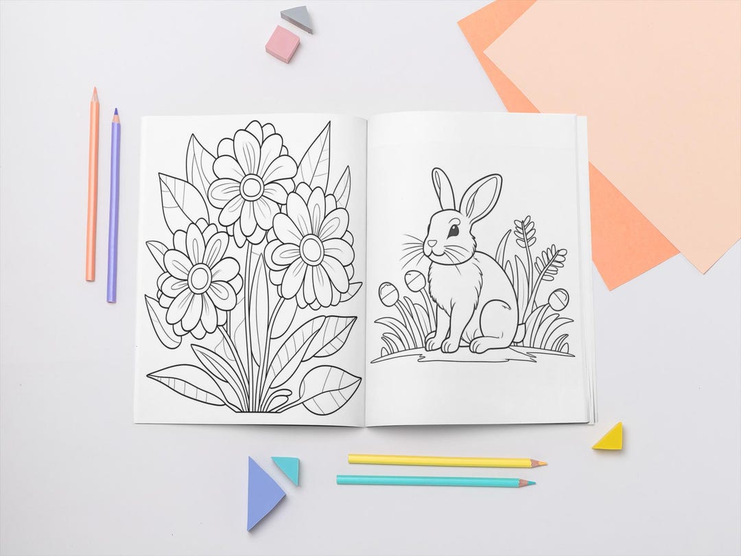 60-page Easter Coloring Pages – Printable Pages Pdf/png for Kids ...
