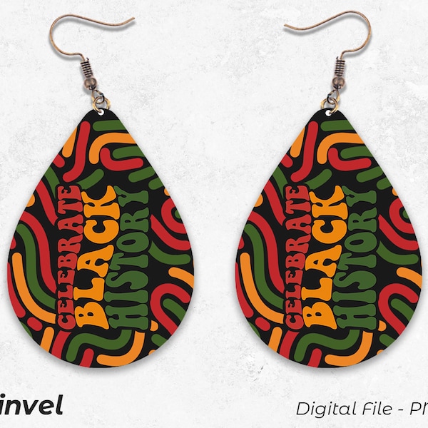 Black History Sublimation Earring Designs Template PNG, Instant Digital Download, Earring Blanks Design, Digital Download