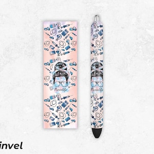 Nurse Life Pen Wraps Sublimation designs, Pen Wraps PNG, Epoxy Pen Wraps, Sublimation prints , PNG File Digital Download