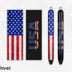 American Flag Pen Wraps PNG, Sublimation designs, Epoxy Pen Wraps, Sublimation prints, PNG File Digital Download