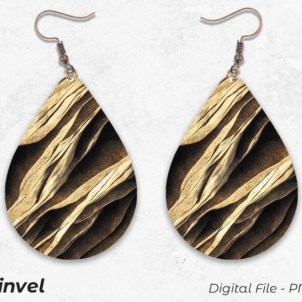 Teardrop Earrings, Natural stone Sublimation Earring Designs Template PNG, Sublimation Design, Digital Download