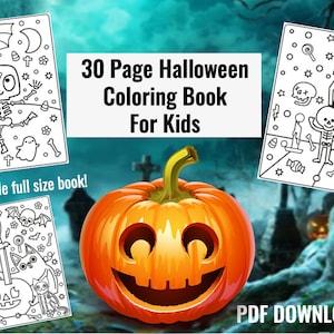 Gruseliges Halloween Malbuch für Kinder