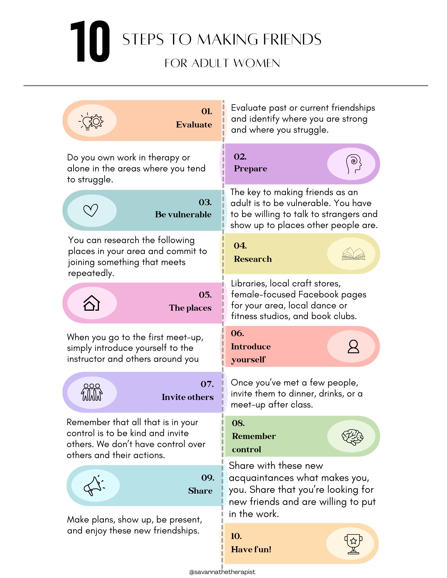 10 Steps to Make Friends as an Adult Woman | How to Make Friends for ...