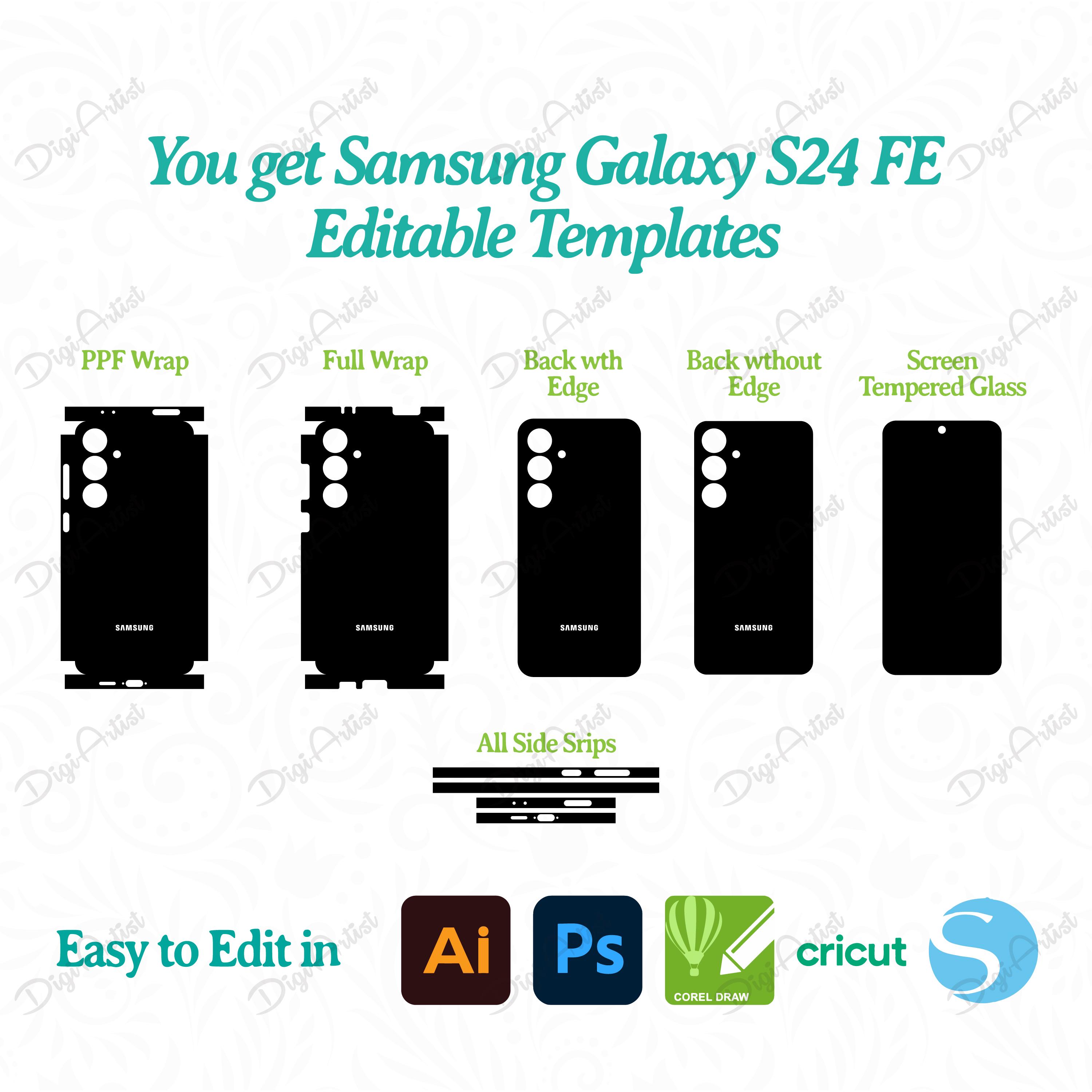 Samsung Galaxy S24 FE Editable Template by Digiartist Store, Galaxy S24 ...
