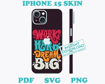 iPhone 15 Skins von DigiArtist Store, iPhone 15 Hülle Designer-Handyhülle Skin im digitalen Download, S116