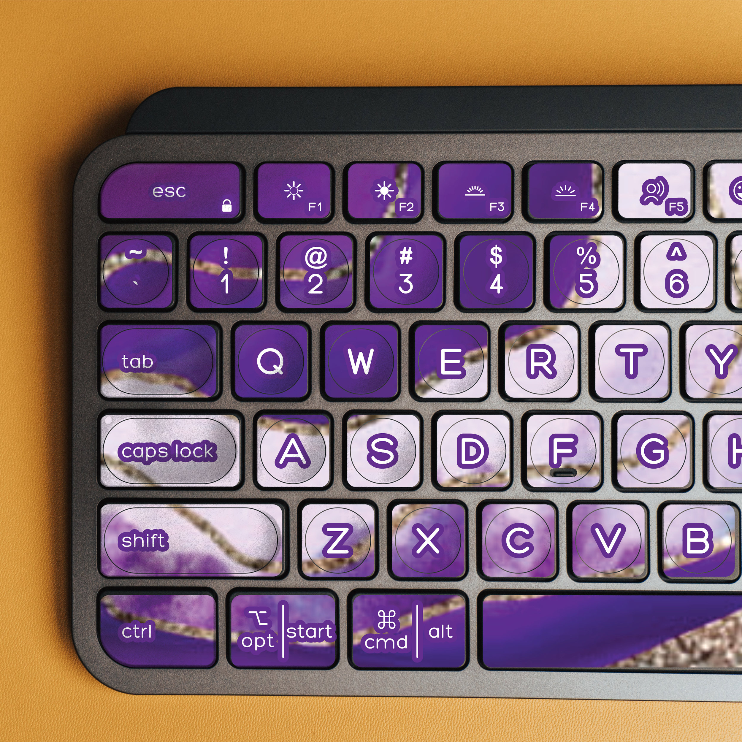Logitech Keyboard Full Size MX Keys Keyboard Stickers Set of 6 Logitech