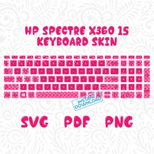 Keyboard Stickers,hp spectre x360 case,keyboard decal,hp spectre x360 15,hp spectre x360 skin,cute keyboard,keyboard case,keyboard cover,hp laptop skin,hp laptop cover,Keyboard Sticker svg,laptop keyboard svg,laptop keyboard