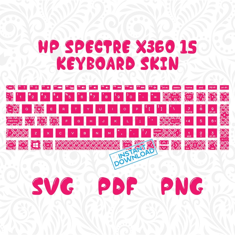 Keyboard Stickers,hp spectre x360 case,keyboard decal,hp spectre x360 15,hp spectre x360 skin,cute keyboard,keyboard case,keyboard cover,hp laptop skin,hp laptop cover,Keyboard Sticker svg,laptop keyboard svg,laptop keyboard