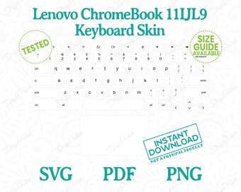Lenovo Chrome 11IJL9 Tastatur Skin von DigiArtist Store, Lenovo ChromeBook Tastatur Aufkleber in digitaler Download, DS014
