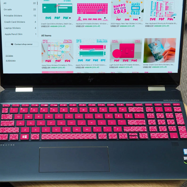 Keyboard Stickers,hp spectre x360 case,keyboard decal,hp spectre x360 15,hp spectre x360 skin,cute keyboard,keyboard case,keyboard cover,hp laptop skin,hp laptop cover,Keyboard Sticker svg,laptop keyboard svg,laptop keyboard