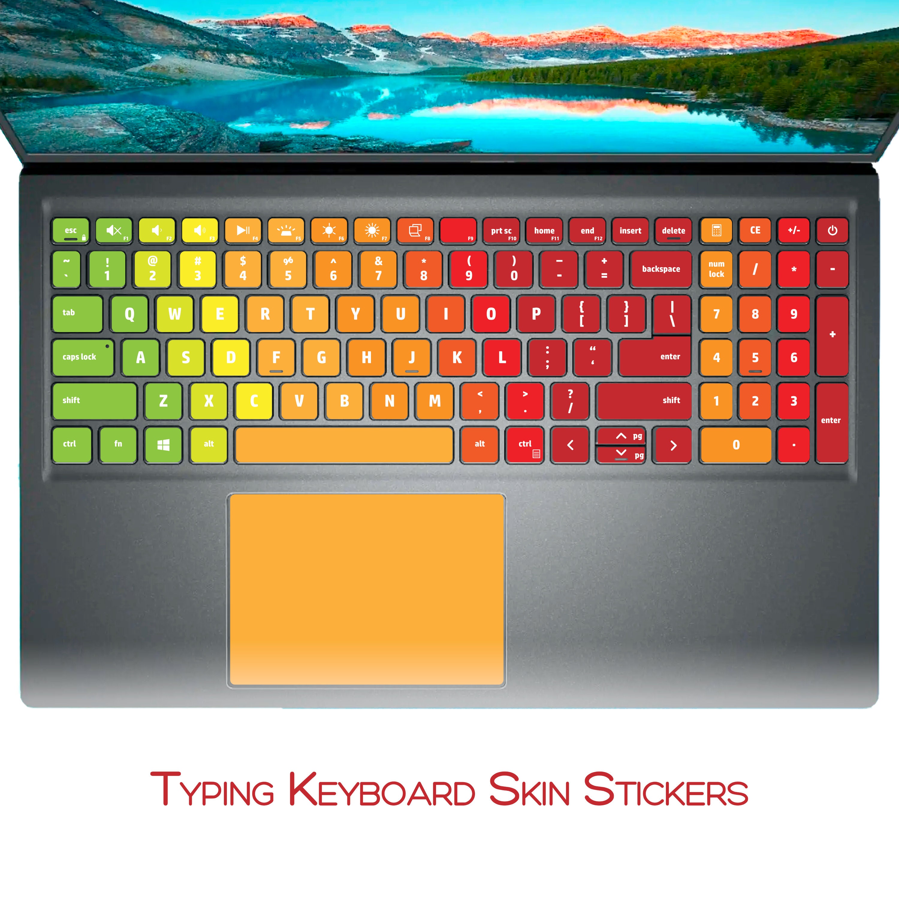 Dell Inspiron Skin With Keyboard Stickers and Touchpad Skin Etsy